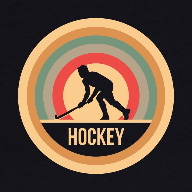 Vintage Retro Hockey Gift For Hockey Players by OceanRadar